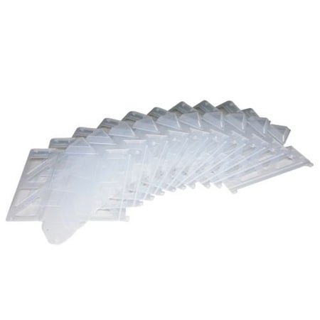 Pestwest Usa Llc PestWest Replacement Demi-Diamond Clear Plastic Station, 50/Box 110-000168